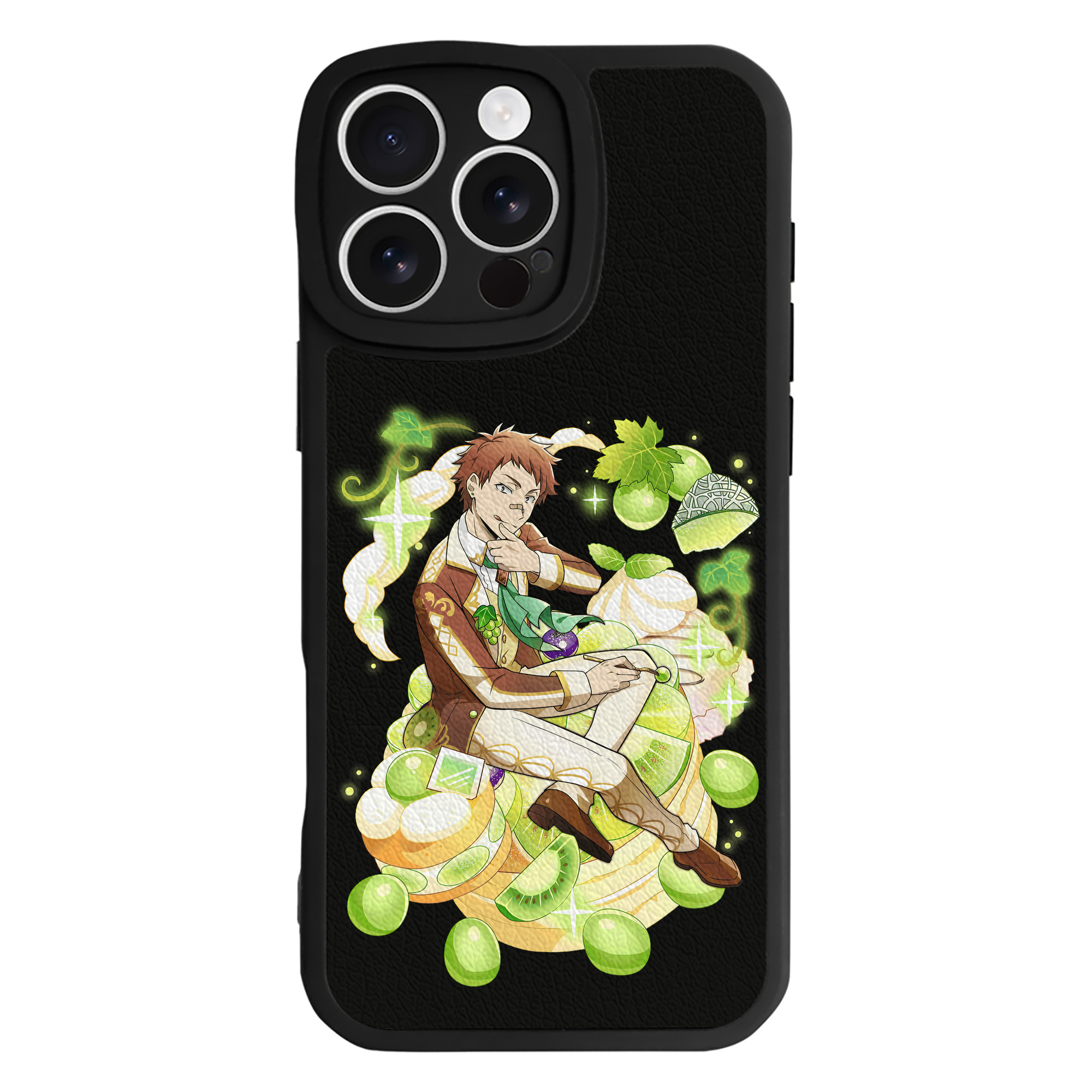 （画像用） 文豪ストレイドッグス Bungo Stray Dogs 【iPhone 16シリーズ対応】シリコンスマホケース（レザー調） 材質：シリコン